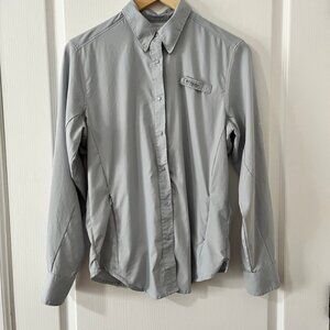 Columbia Women's PFG Long Sleeve Hiking Shirt Omni Shade UPF40 Size M